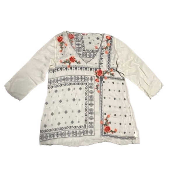 Johnny Was Floral Embroidered Top Size Medium - Picture 8 of 8